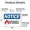 Signmission Fire Safety No Storage OSHA Notice Sign, Plastic, 18in W x 12in L, 2PK OS-2PACK-NS-P-1218-L-12655 - alternate 5